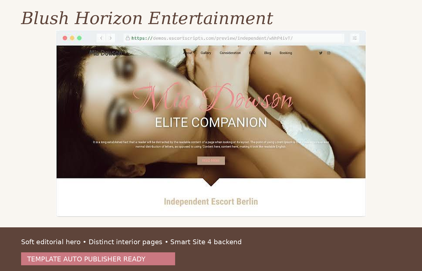 Blush Horizon Entertainment