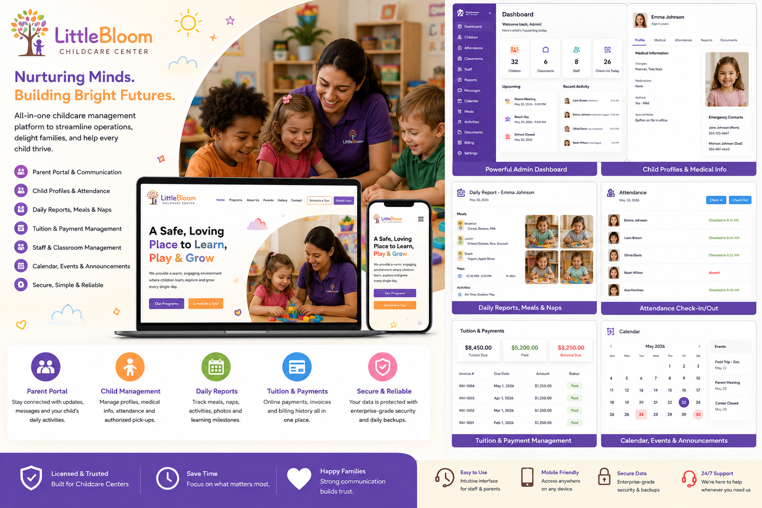 LittleBloom Childcare Business Platform