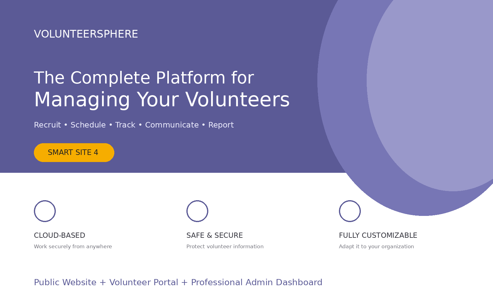 VolunteerSphere Volunteer Management Platform