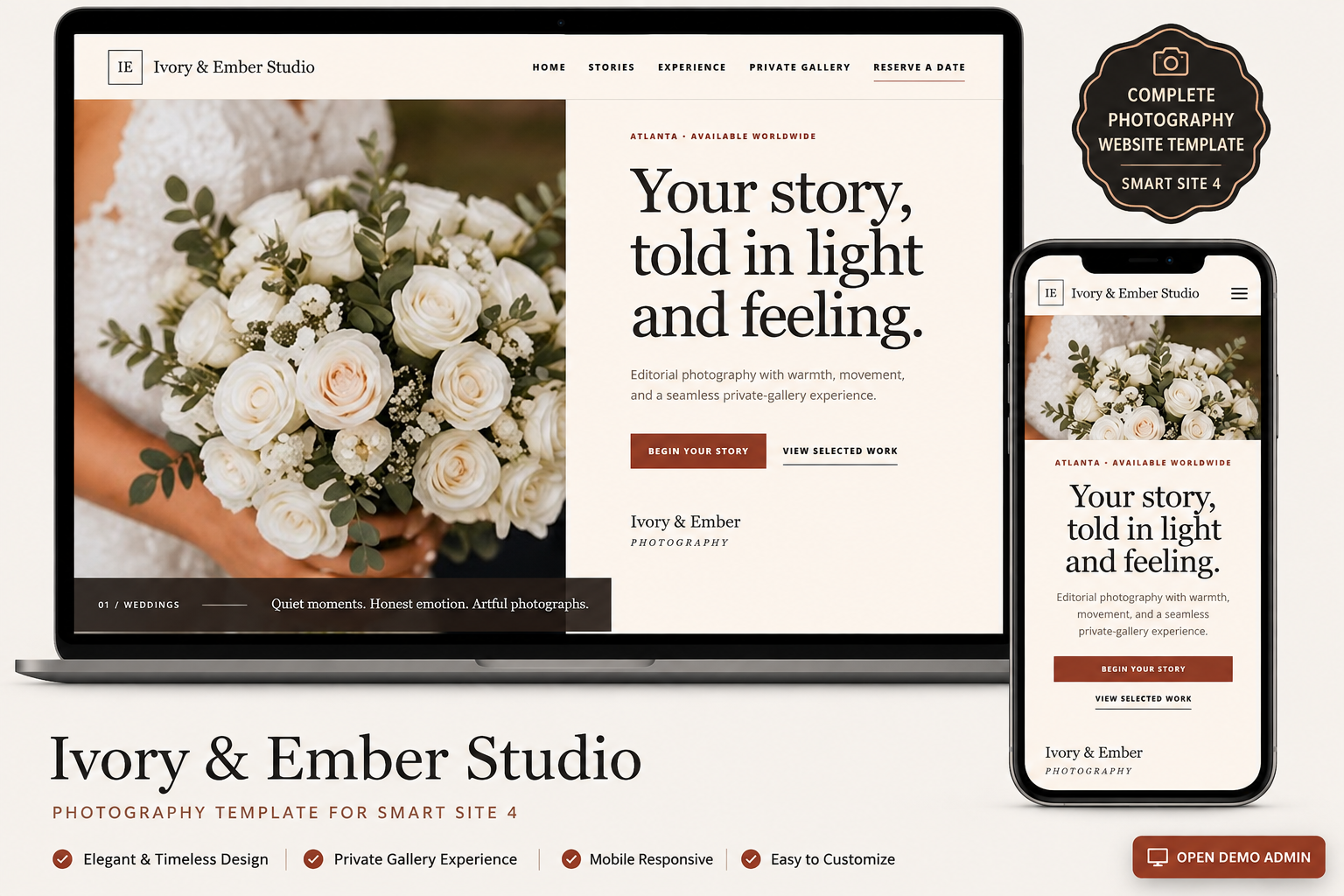 Ivory & Ember Photography Business Platform
