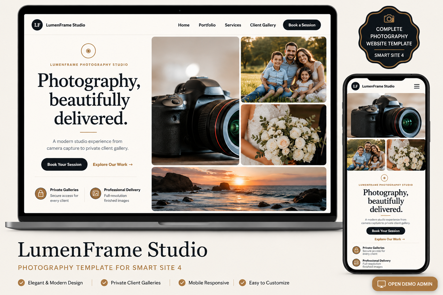 LumenFrame Photography Business Platform